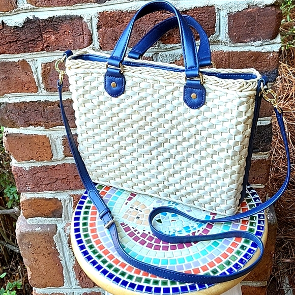 Talbots Bags Talbots Straw Crossbody Bag Poshmark